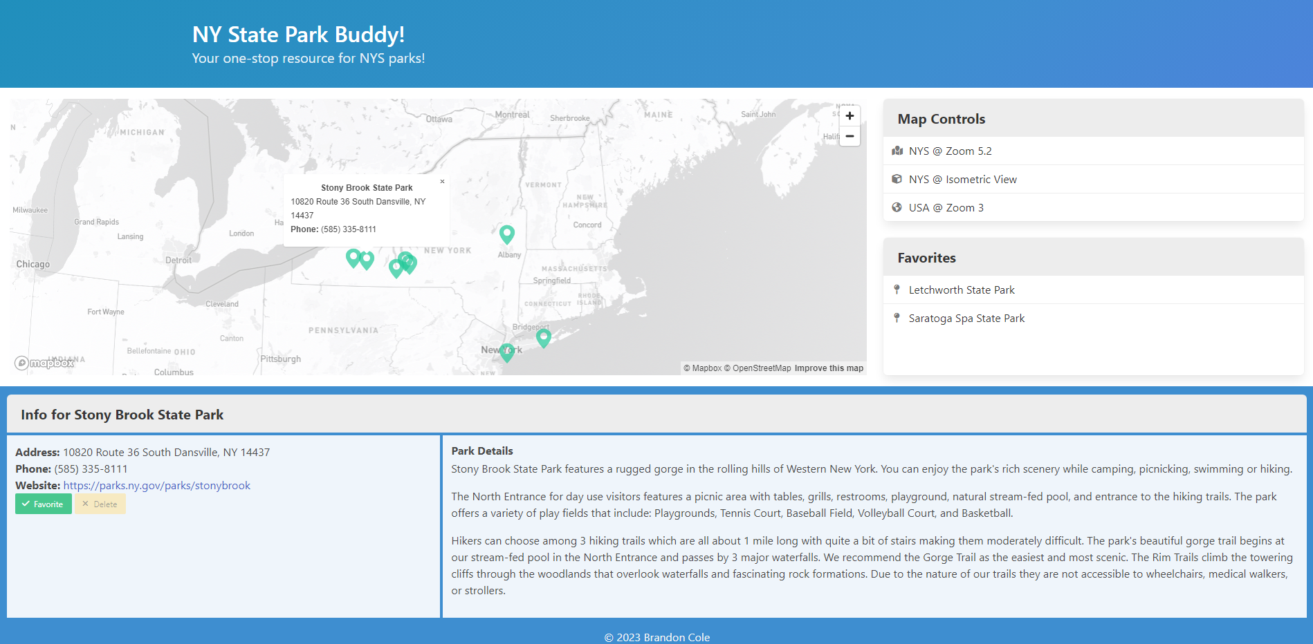 NYS Parks Buddy screenshot